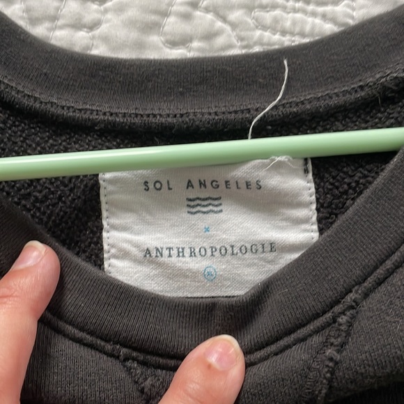 Grey Anthropologie x Sol Angeles sweatshirt - Picture 3 of 4